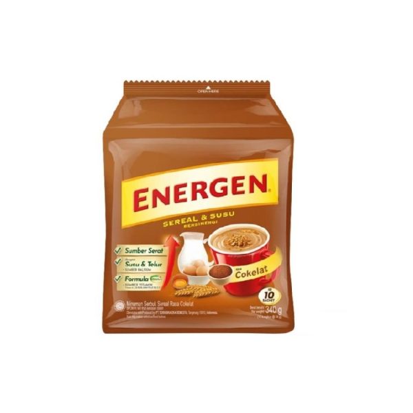 پودر فوری غلات و شیر انرژن با طعم شکلات بسته 10 عددی