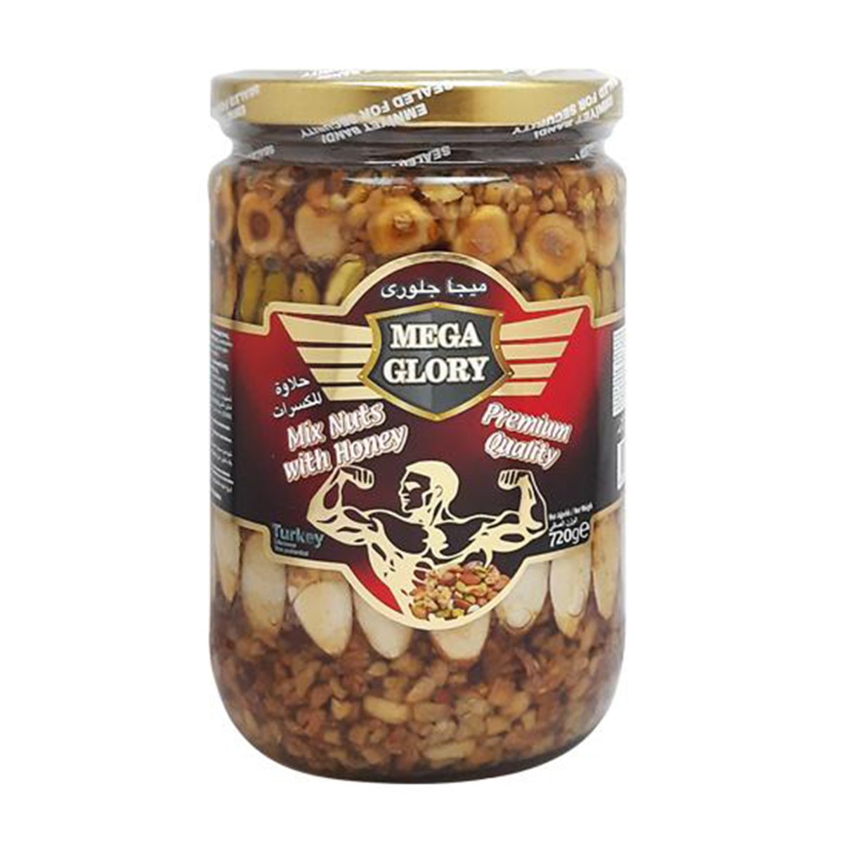 معجون مخلوط در عسل مگا گلوری Mega glory وزن 720 گرم