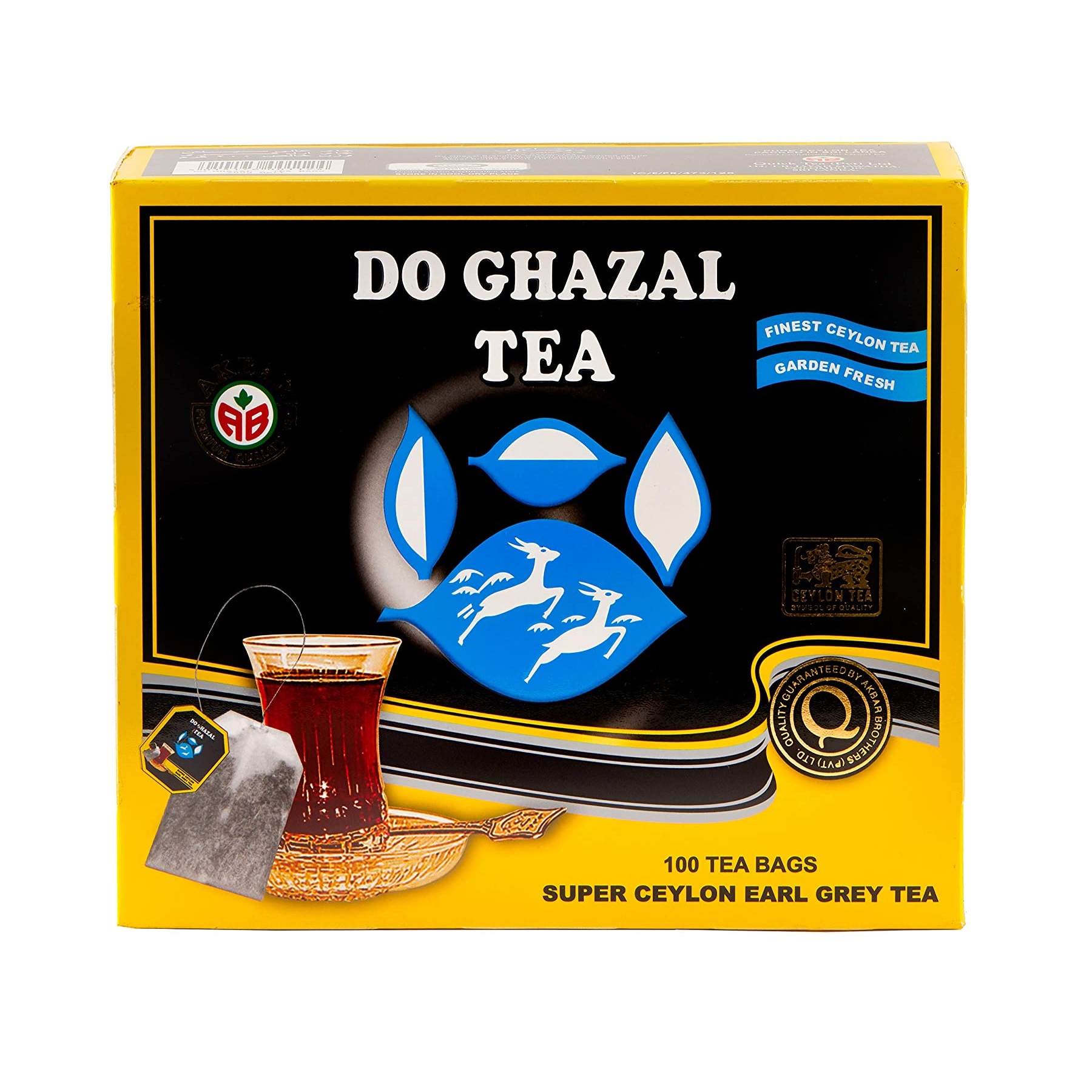 چای کیسه ای عطری دوغزال بسته 100 عددی