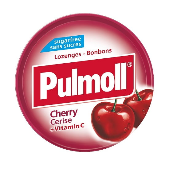 آبنبات پولمول Pulmoll با طعم گیلاس وزن 45 گرم
