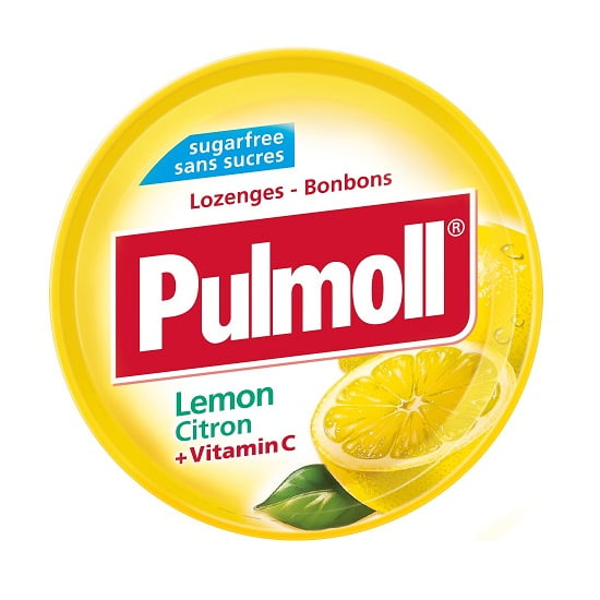 آبنبات پولمول Pulmoll با طعم لیمو وزن 45 گرم