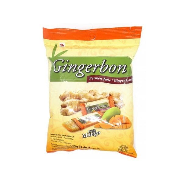تافی زنجبیلی جینجربن با طعم انبه Gingerbon