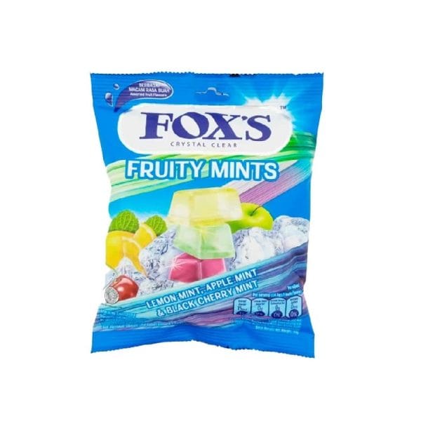 آبنبات فاکس میوه نعنایی FRUITY MINTS وزن 90 گرم
