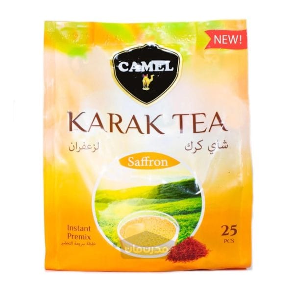 شیر چای کرک زعفرانی Camel بسته 25 عددی