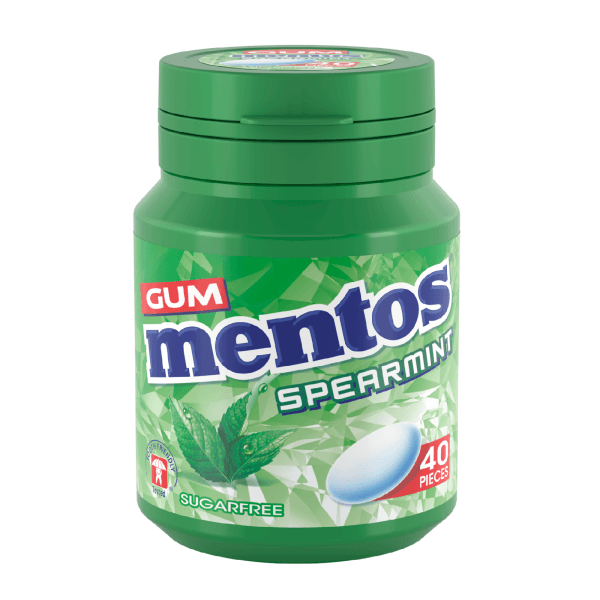 آدامس بدون شکر نعناع منتوس 40 عددی Mentos Spearmint