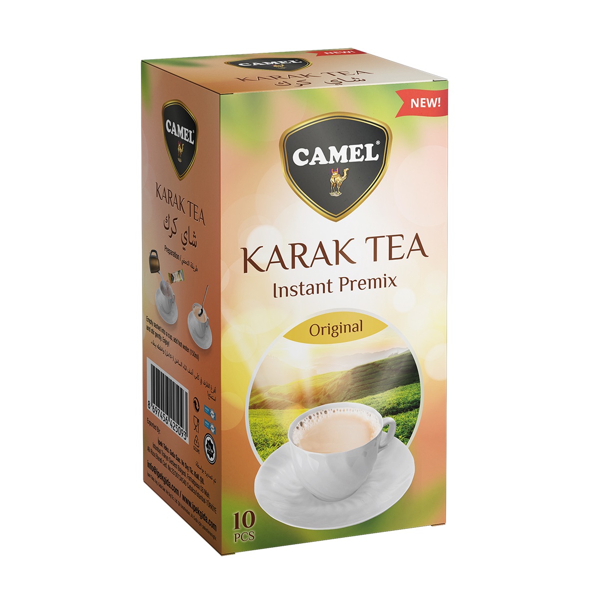 شیر چای کرک اصلی Camel بسته 10 عددی