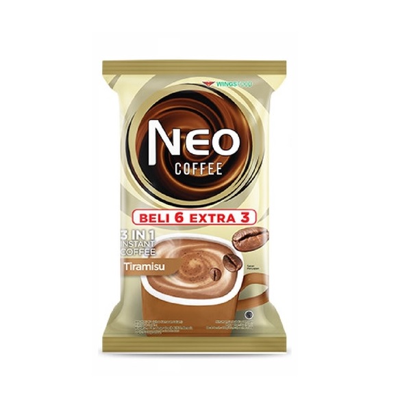 قهوه فوری نئوکافه Neo Coffee با طعم تیرامیسو بسته 9 عددی