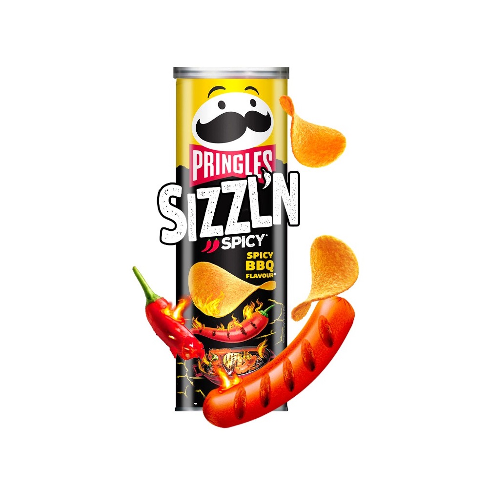 product-grid-gallery-item چیپس تند باربیکیو پرینگلز Pringles Spicy وزن 160 گرم