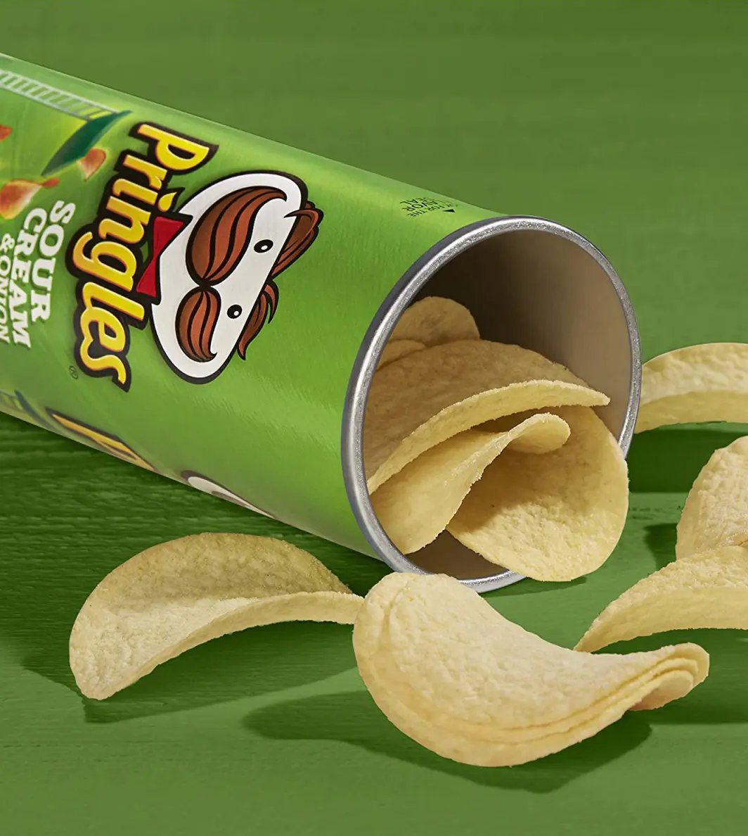 product-grid-gallery-item چیپس پرینگلز با طعم پیاز و خامه ترش Pringless وزن 40 گرم