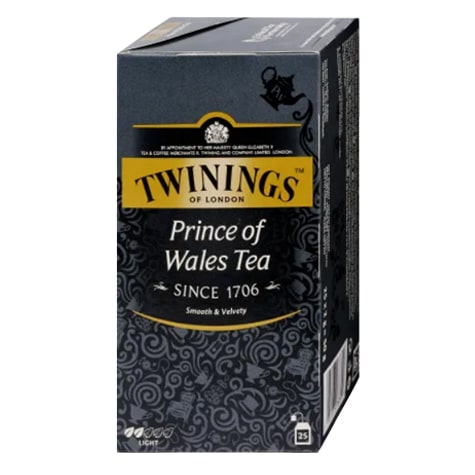 چای کیسه ای سیاه توینینگز مدل Prince Of Wales بسته 25 عددی