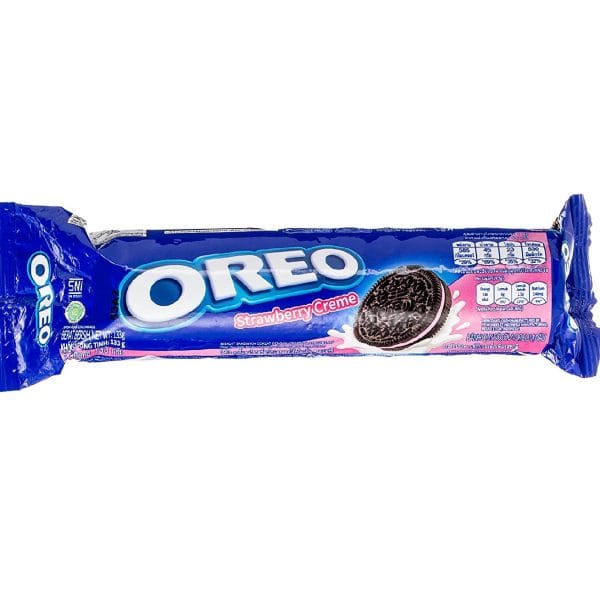 بیسکویت شکلاتی کرم توت فرنگی اورئو oreo
