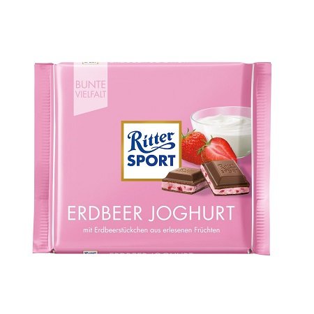 شکلات توت فرنگی ریتر اسپرت Ritter Sport وزن 100 گرم