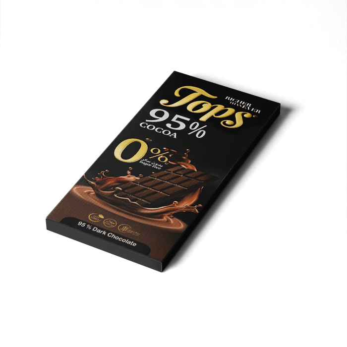 product-grid-gallery-item شکلات تلخ 95% تاپس Tops وزن 140 گرم