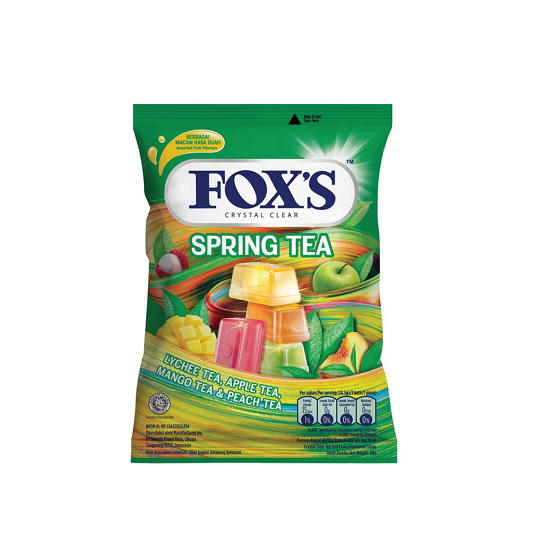 آبنبات پاکتی فاکس FOXS باطعم چای بهاری
