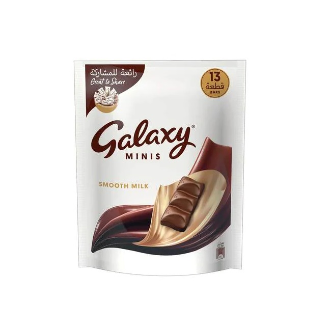 شکلات شیری گلکسی مینیس Minis بسته 162 گرمی