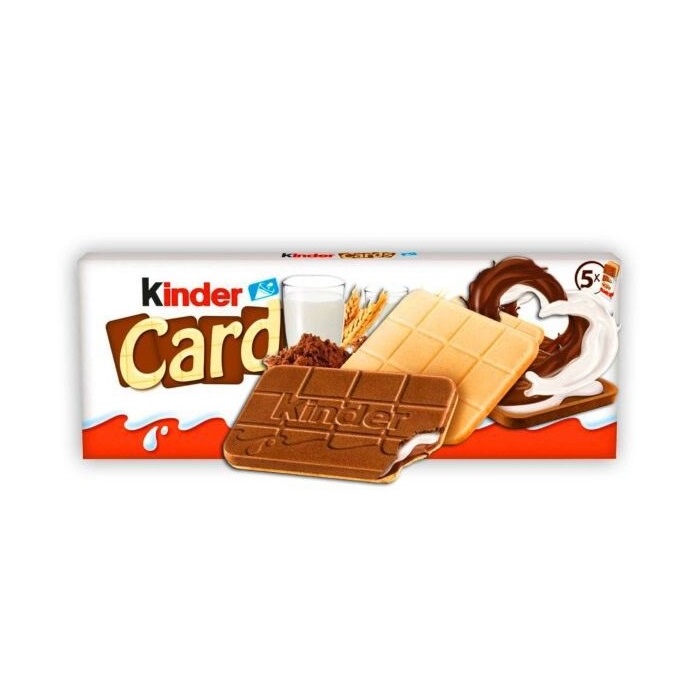 ویفر شیر شکلاتی کیندر کاردز Kinder Cards بسته 5 عددی