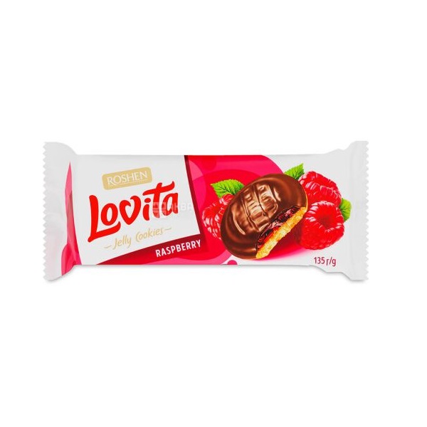 کوکی ژله‌ای لاویتا تمشکی روشـن ۱۳۵ گرمی