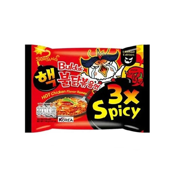 نودل کره ای مرغ خیلی تند بولداک سامیانگ 3x Spicy وزن 140 گرم