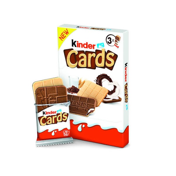 ویفر شیر شکلاتی کیندر کاردز Kinder Cards بسته 3 عددی
