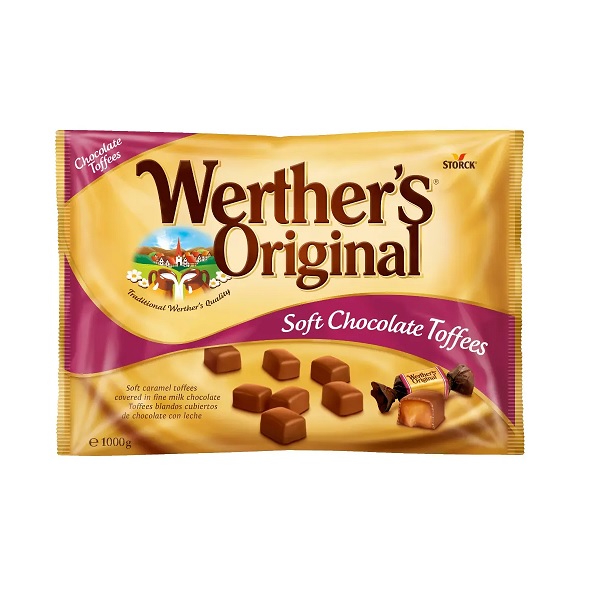 تافی شکلاتی نرم وردرز Werther's وزن 1 کیلوگرم