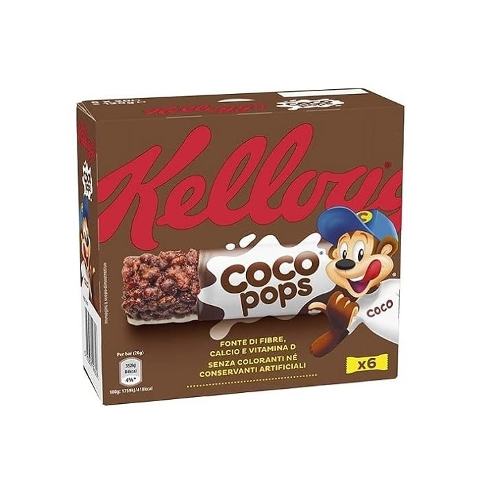 غلات بار شکلاتی کوکوپاپس کلاگز Kellogg's بسته 6 عددی