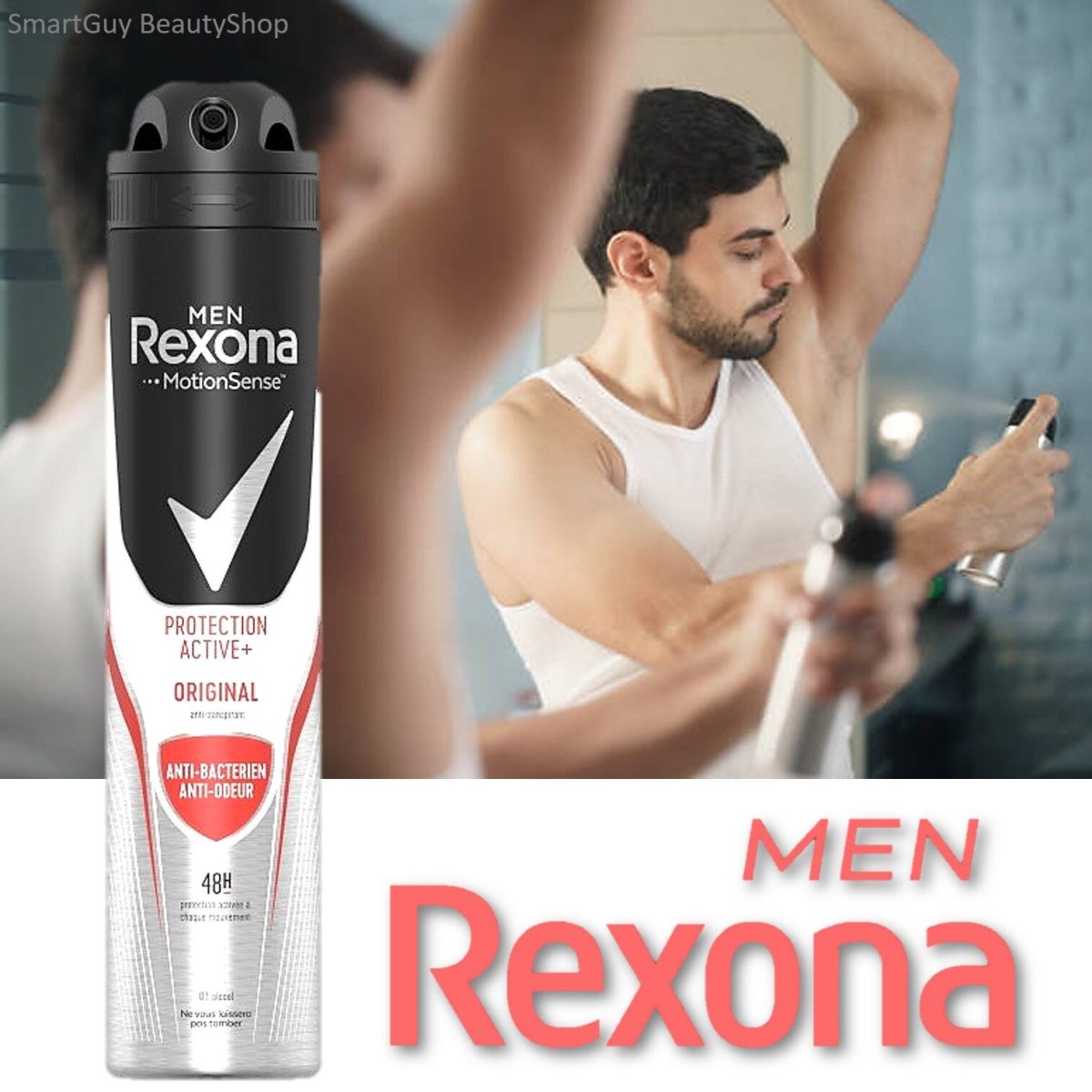 اسپری ضد تعریق آقایان رکسونا Antibacterial Protection حجم 200 میل - Image 2