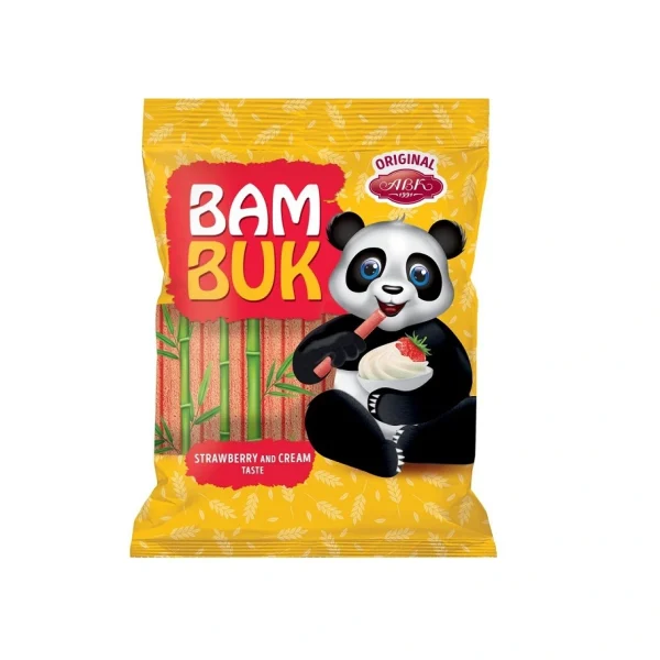 بیسکویت بامبوک طعم توت‌ فرنگی 200 گرمی