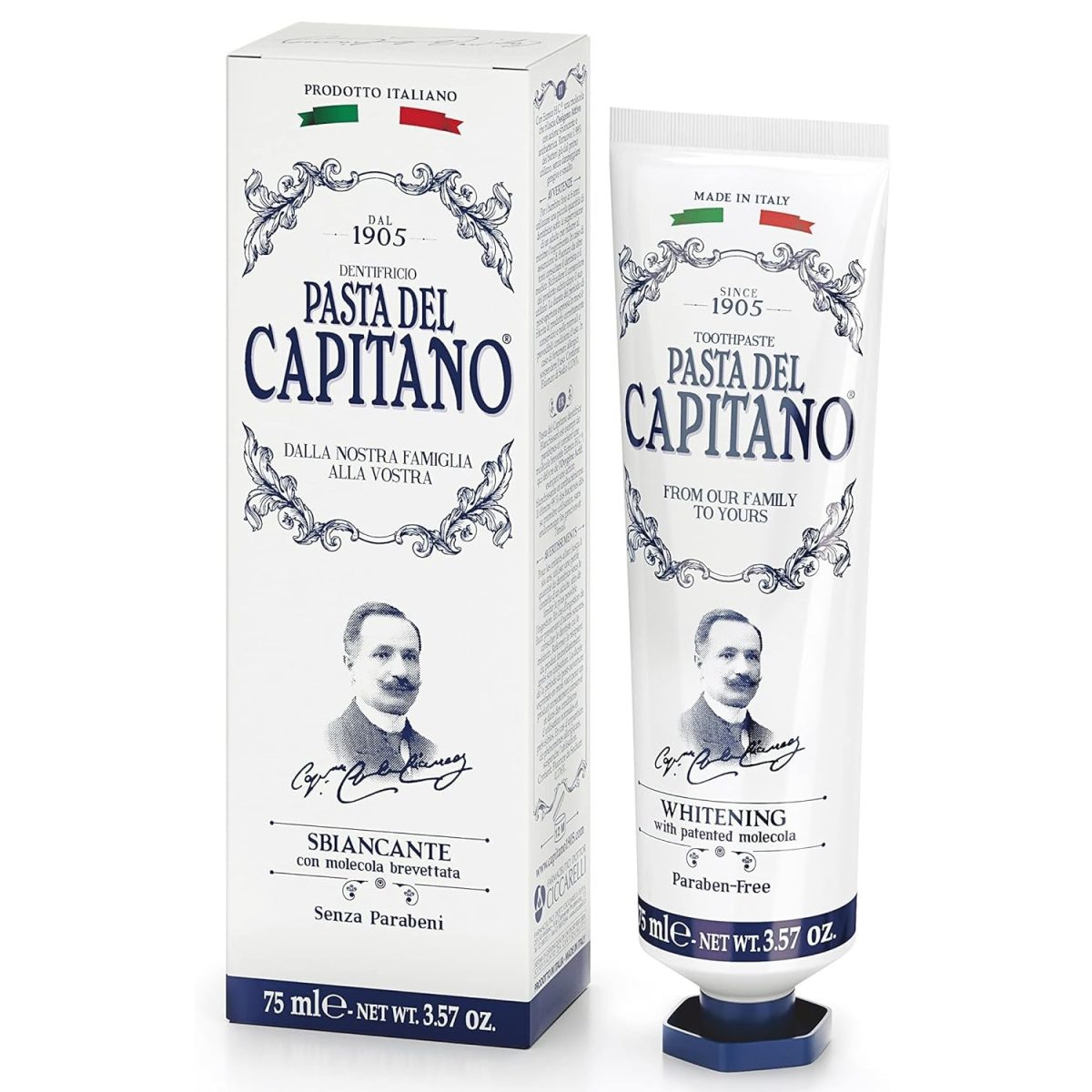 خمیردندان سفیدکننده کاپیتانو Capitano حجم 75 میل - Image 2