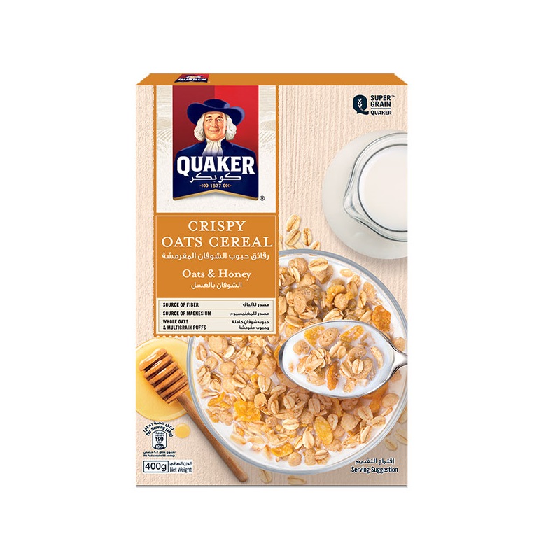 غلات صبحانه کریسپی کواکر Quaker Crispy Oats Cereal