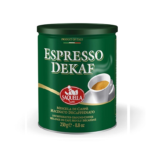 قهوه اسپرسو بدون کافئین ساکوئلا Decaf وزن 250 گرم