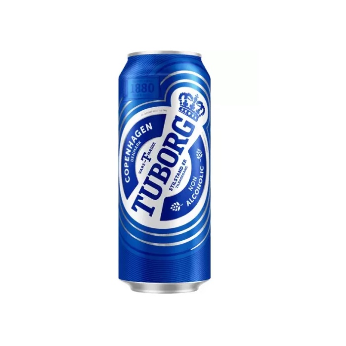 نوشیدنی بدون الکل توبورگ Tuborg حجم ۵۰۰ میل