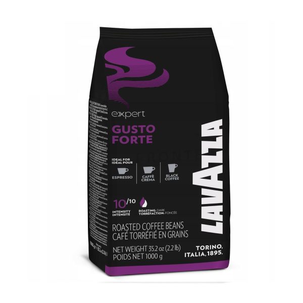دان قهوه لاوازا گوستو فورته Lavazza Gusto Forte وزن 1 کیلوگرم