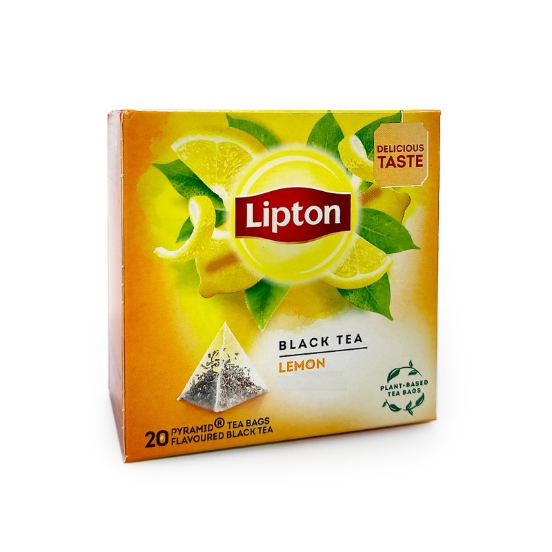 چای کیسه ای سیاه لیمو لیپتون Lipton بسته 20 عددی