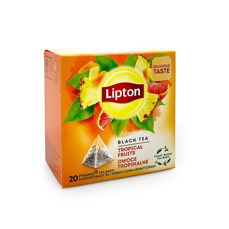 چای کیسه ای سیاه میوه گرمسیری لیپتون Lipton بسته 20 عددی