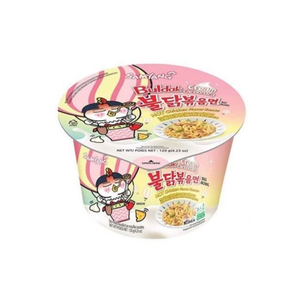 نودل کاسه‌ای خامه‌ای کربونارا سامیانگ وزن 110 گرم