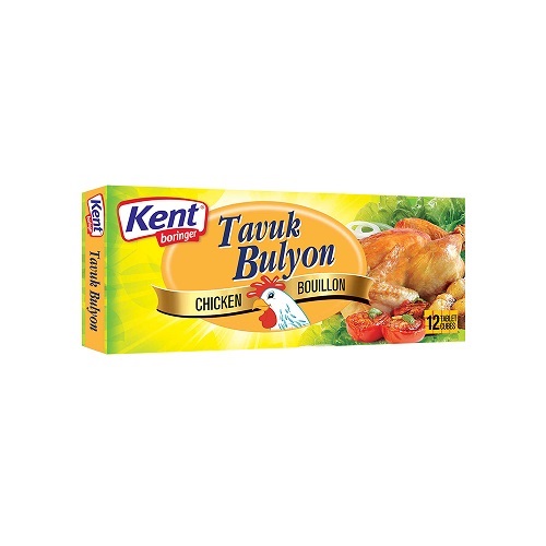 عصاره مرغ کنت Kent Chicken Bouillon بسته 12 عددی