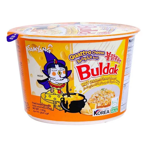 نودل کاسه‌ای پنیری کواترو سامیانگ وزن 110 گرم