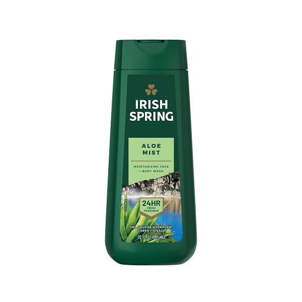 شامپو بدن آلوورا آیریش اسپرینگ Irish Spring Aloe Mist حجم 591 میل