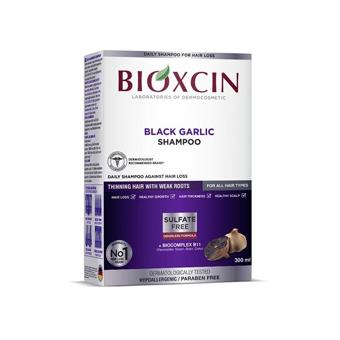 شامپو ضدریزش سیر سیاه بیوکسین Bioxcin حجم 300 میل