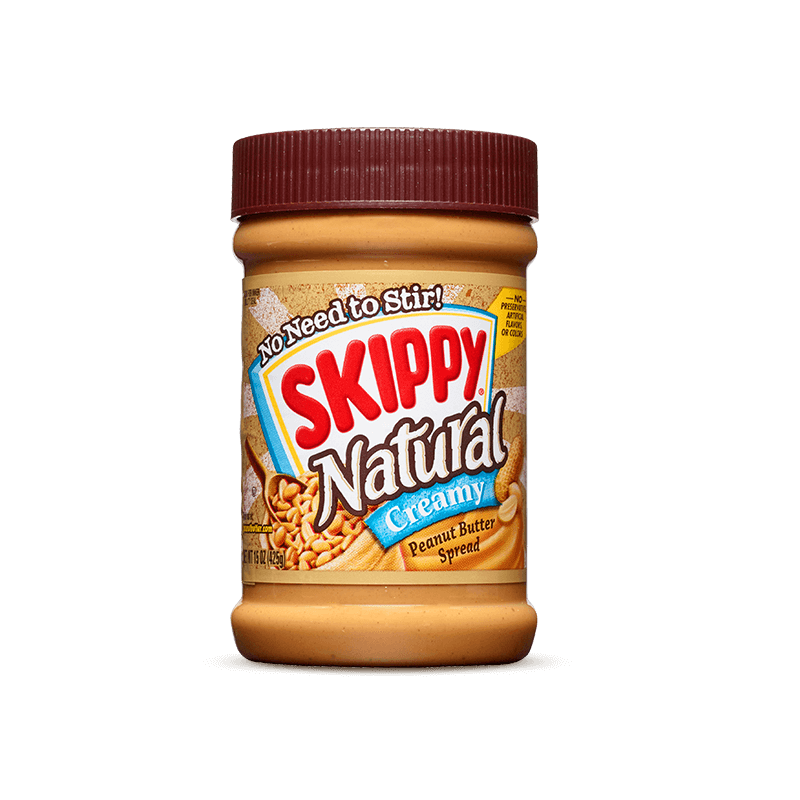 کره بادام زمینی طبیعی کرمی اسکیپی Skippy وزن 425 گرم