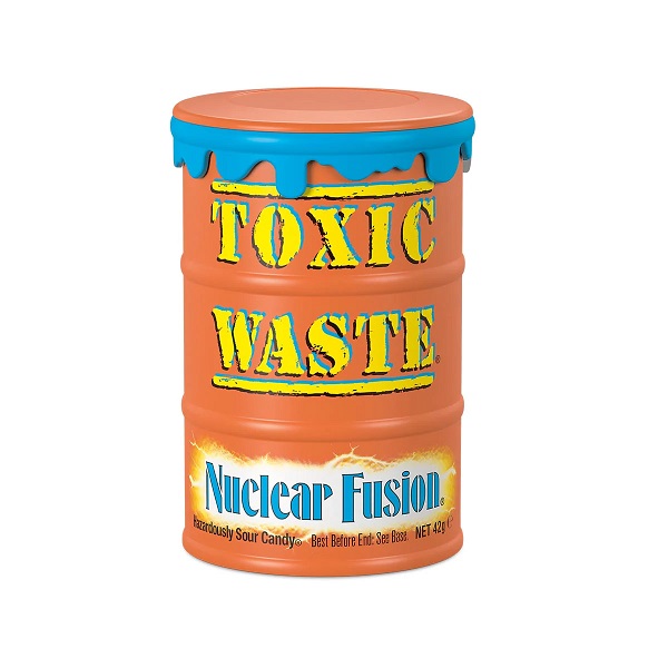 آبنبات فوق العاده ترش نارنجی Toxic Waste وزن 42 گرم