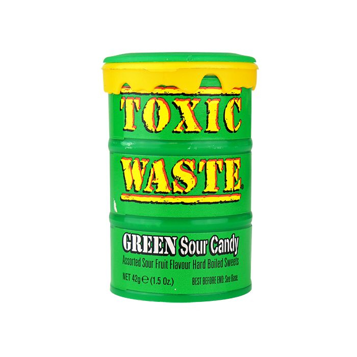 آبنبات فوق العاده ترش سبز Toxic Waste وزن 42 گرم