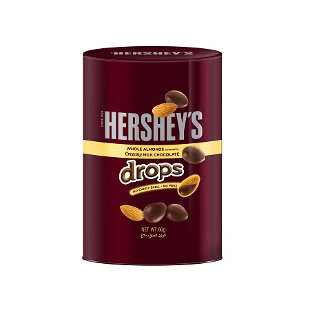 شکلات بادامی هرشیز Hershey's Drops وزن 60 گرم