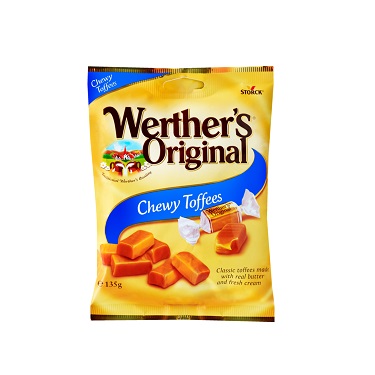 تافی جویدنی نرم اورجینال وردرز Werther's وزن 135 گرم