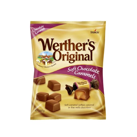 تافی کاراملی شکلاتی نرم اورجینال وردرز Werther's وزن 100 گرم