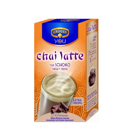 شیر چای لاته با طعم شکلات کراگر Kruger Chai Latte بسته 10 عددی