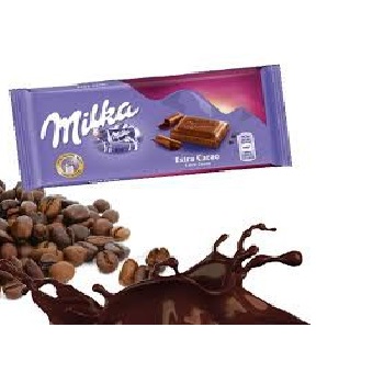 product-grid-gallery-item شکلات کاکائویی میلکا Milka Extra Cacao وزن 100 گرم