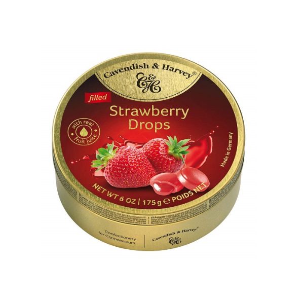 آبنبات توت فرنگی کاوندیش Cavendish وزن 200 گرم