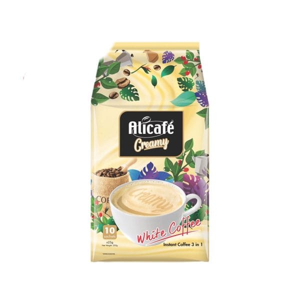 کافی میکس وایت خامه ای علی کافه بسته ۱۰ عددی