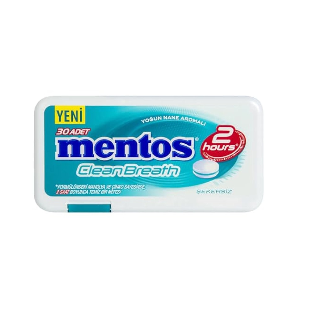 قرص خوشبوکننده دهان نعناع تند منتوس Mentos بسته 30 عددی